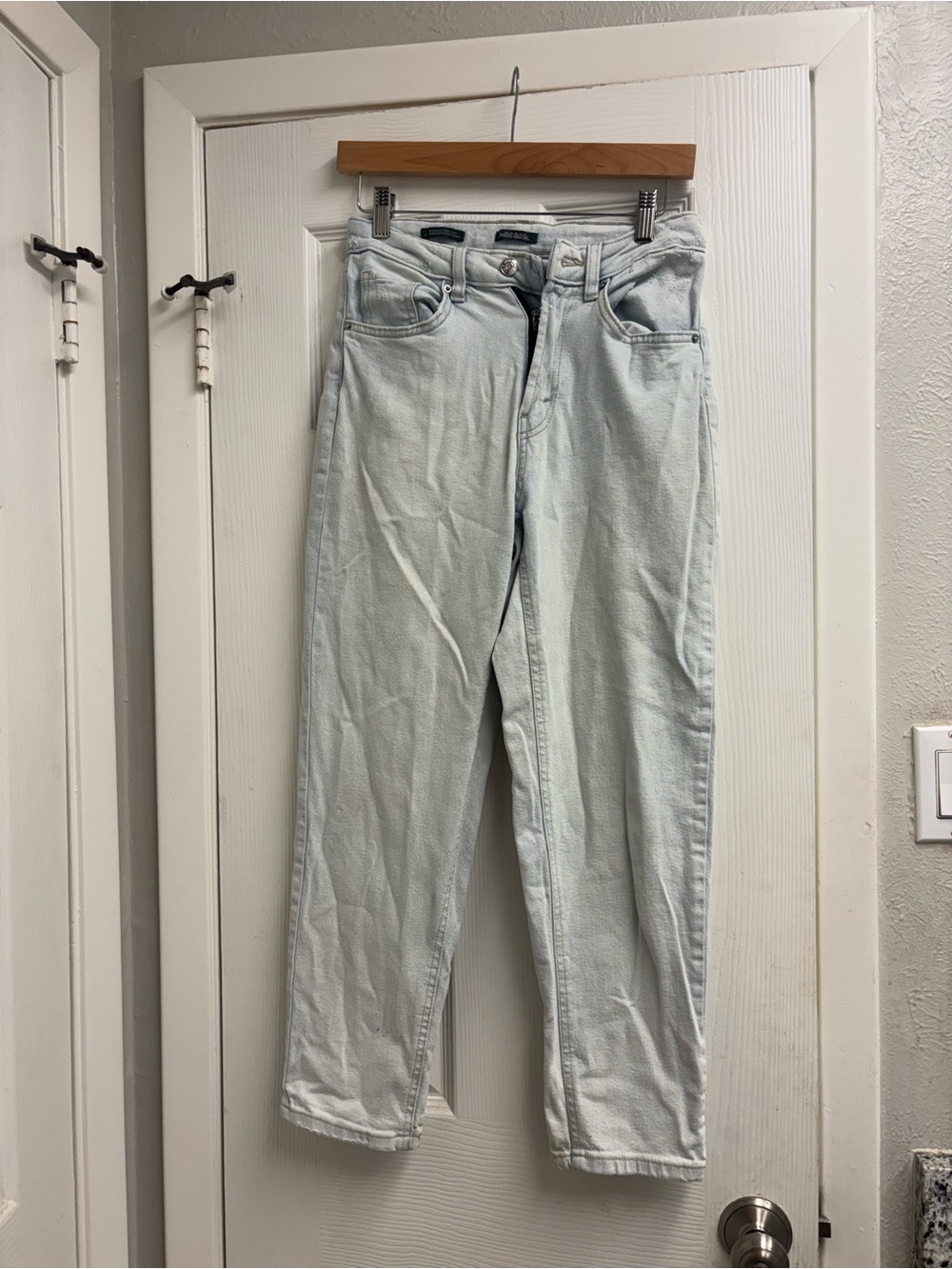 wild fable higher high rise tapered Light Wash Jeans